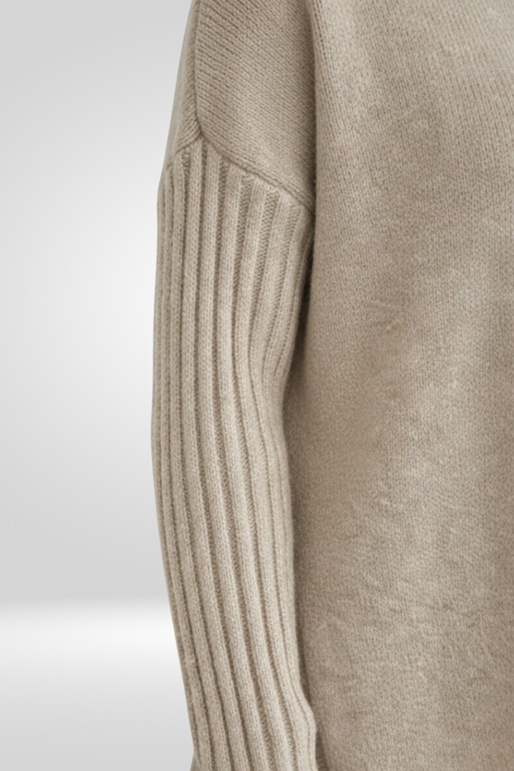 Irmtraud | Damen Oversized Rollkragen Strickpullover