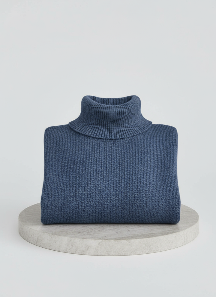 Irmtraud | Damen Oversized Rollkragen Strickpullover