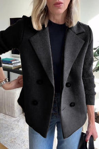Olivia - Doppelreihiger Strickblazer