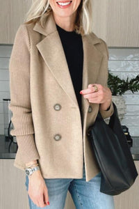 Olivia - Doppelreihiger Strickblazer