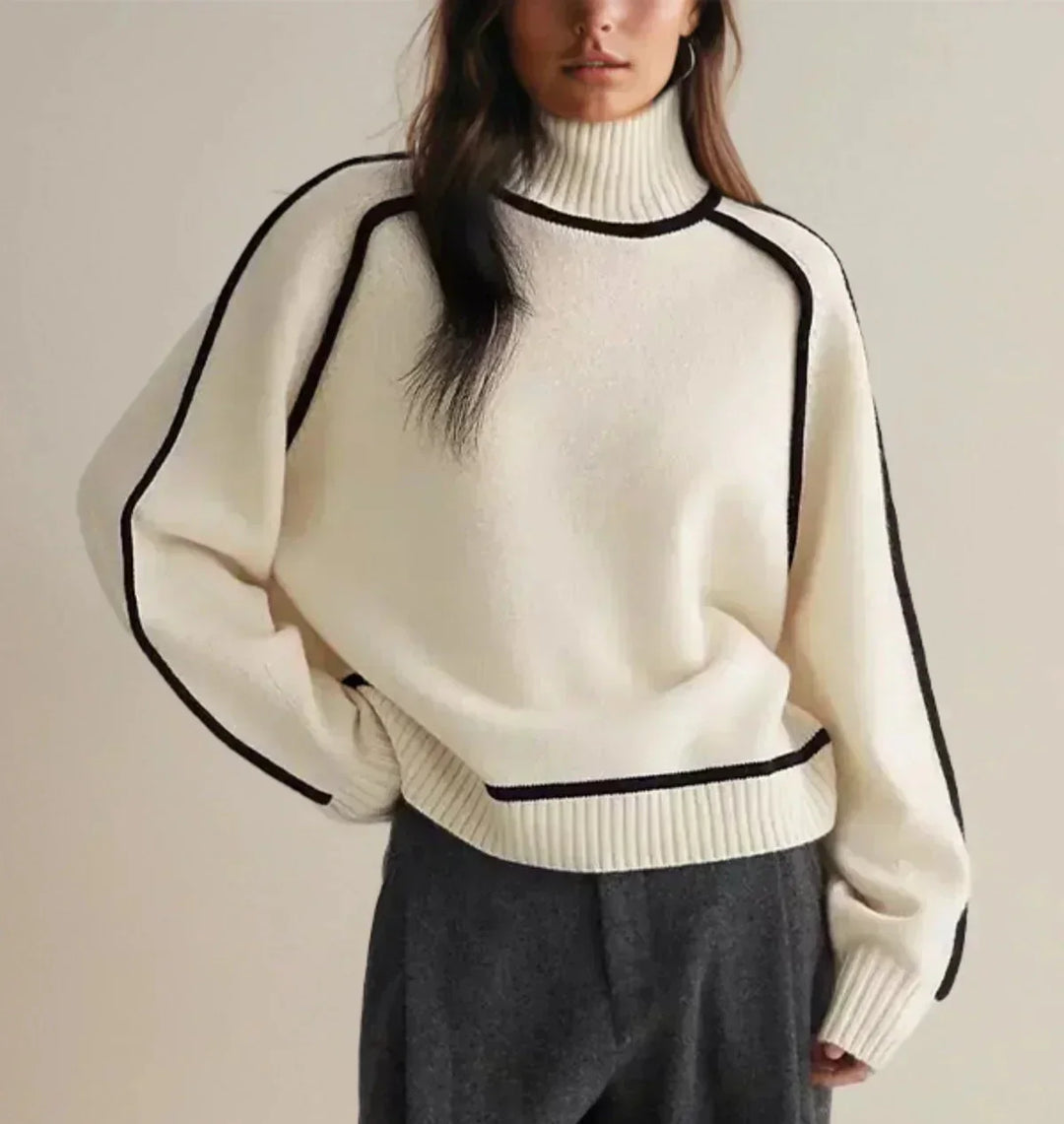 Levka | Oversized Damen Rollkragenpullover