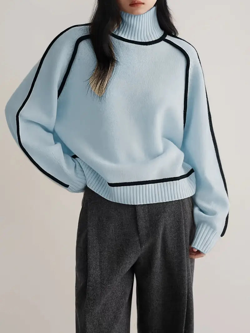 Levka | Oversized Damen Rollkragenpullover