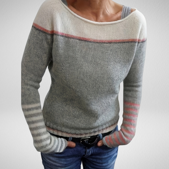 Merla | Damen Pullover mit Streifenmuster