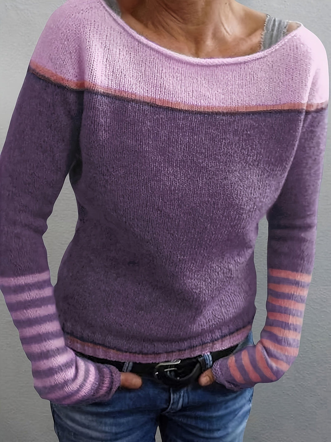 Merla | Damen Pullover mit Streifenmuster