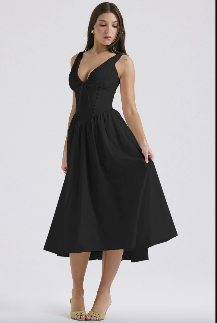 Eurybia - Korsett-Midikleid