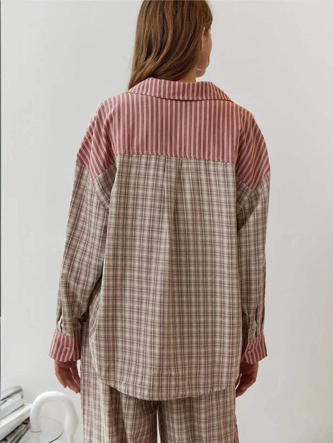 Gemütliches Karierter Schlafanzug Set für Damen