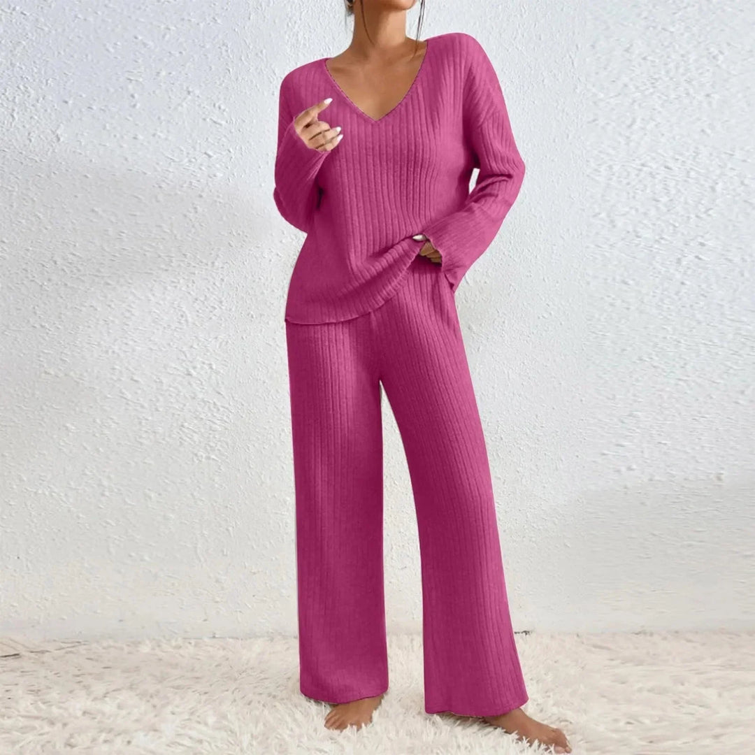 Bequemes Strick-Loungewear-Set für Damen