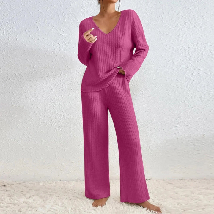 Bequemes Strick-Loungewear-Set für Damen