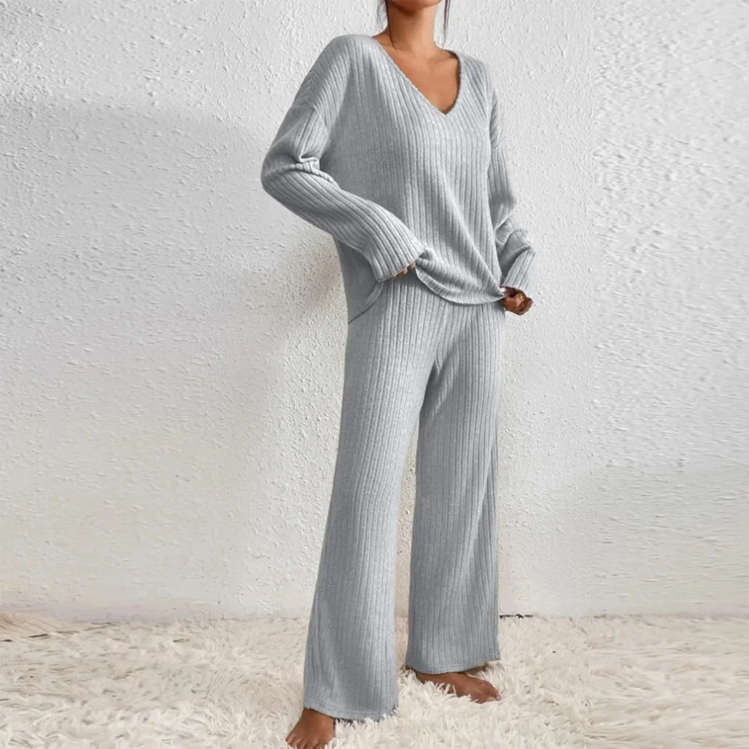 Bequemes Strick-Loungewear-Set für Damen