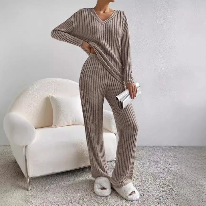 Bequemes Strick-Loungewear-Set für Damen