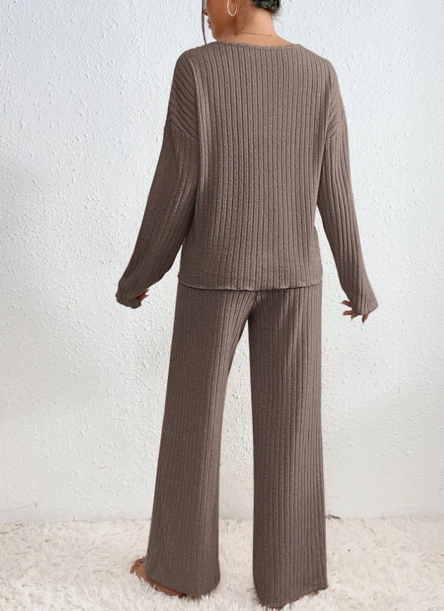 Bequemes Strick-Loungewear-Set für Damen