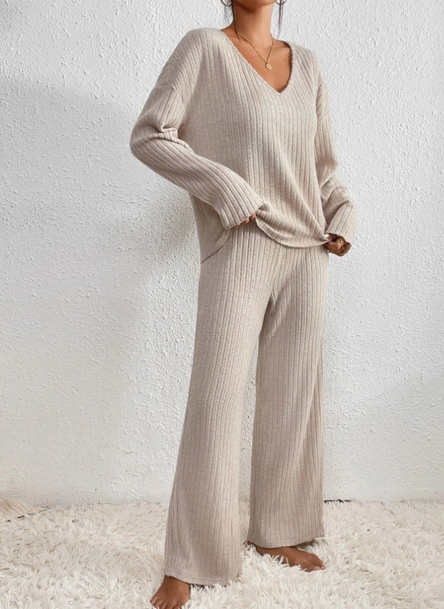 Bequemes Strick-Loungewear-Set für Damen