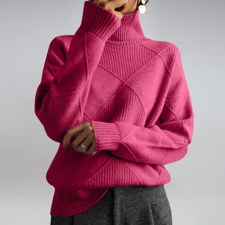 Sigara | Damen Strickpullover mit Rollkragen