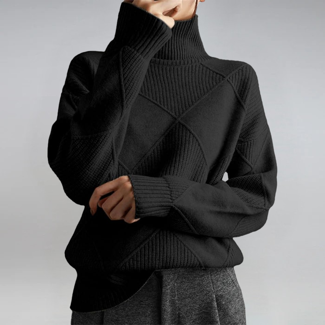 Sigara | Damen Strickpullover mit Rollkragen