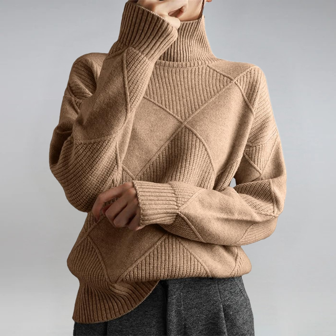 Sigara | Damen Strickpullover mit Rollkragen