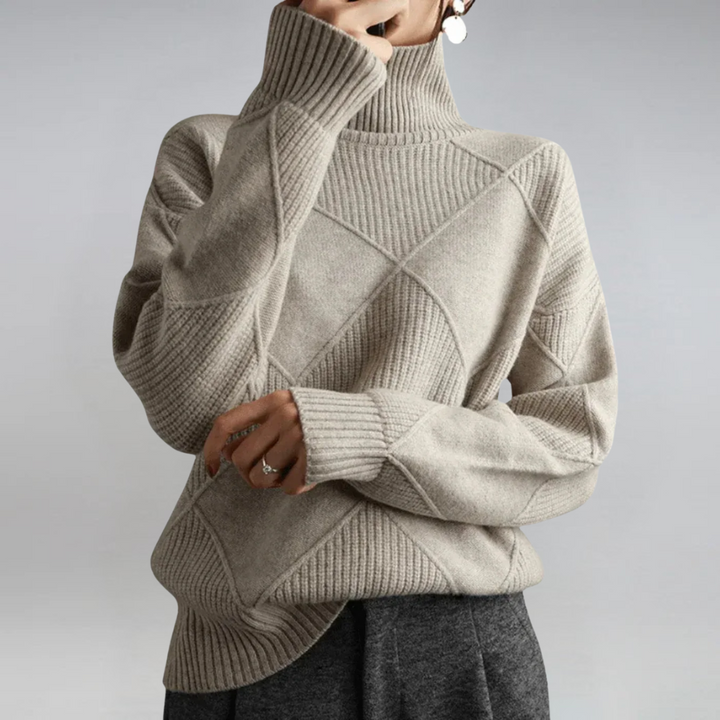 Sigara | Damen Strickpullover mit Rollkragen