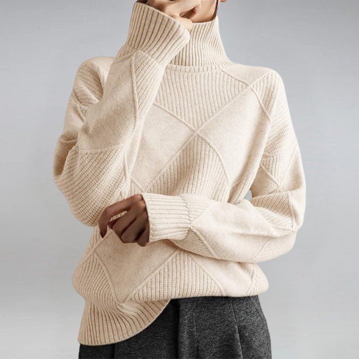 Sigara | Damen Strickpullover mit Rollkragen