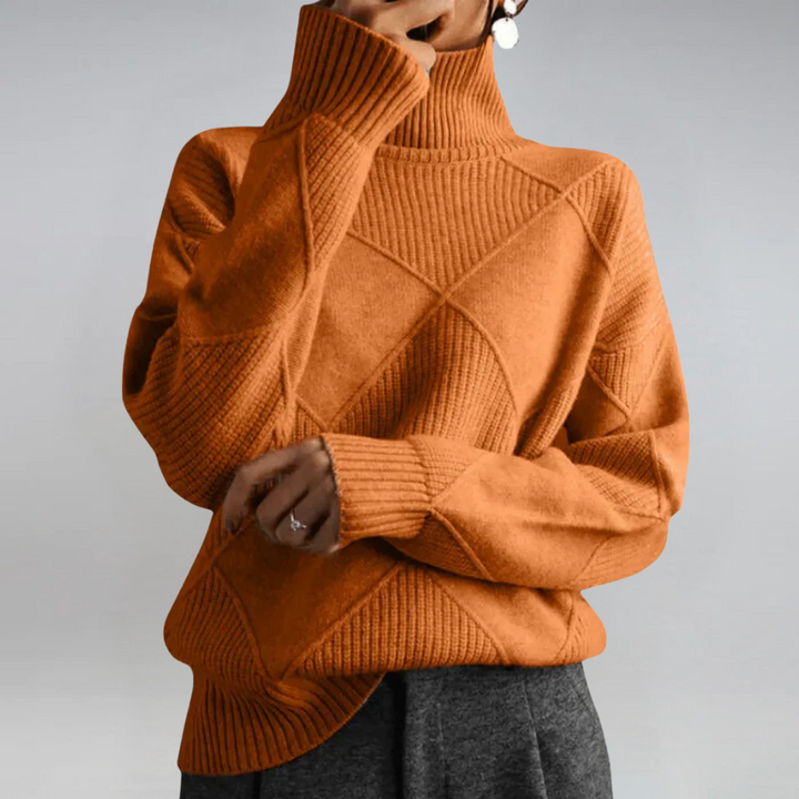 Sigara | Damen Strickpullover mit Rollkragen