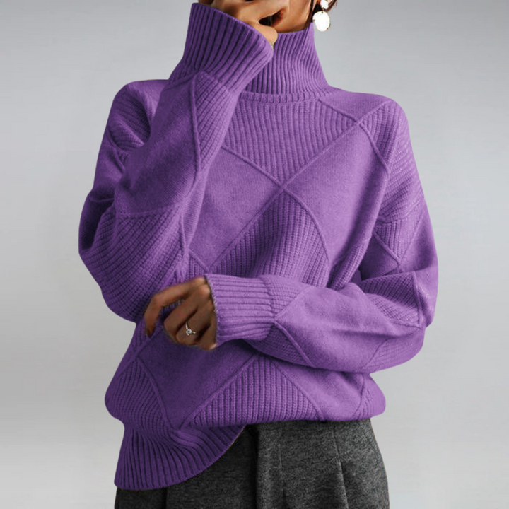 Sigara | Damen Strickpullover mit Rollkragen