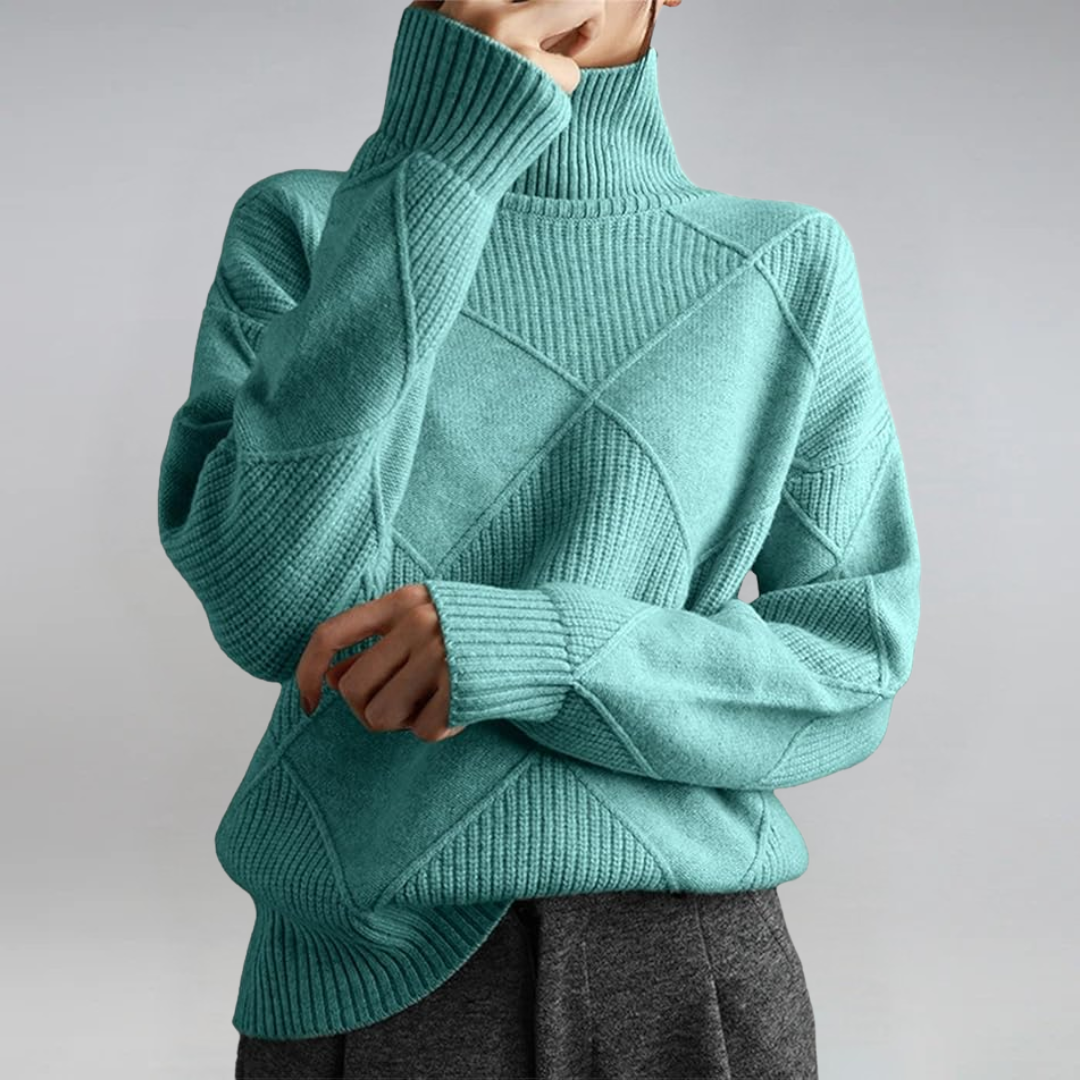 Sigara | Damen Strickpullover mit Rollkragen