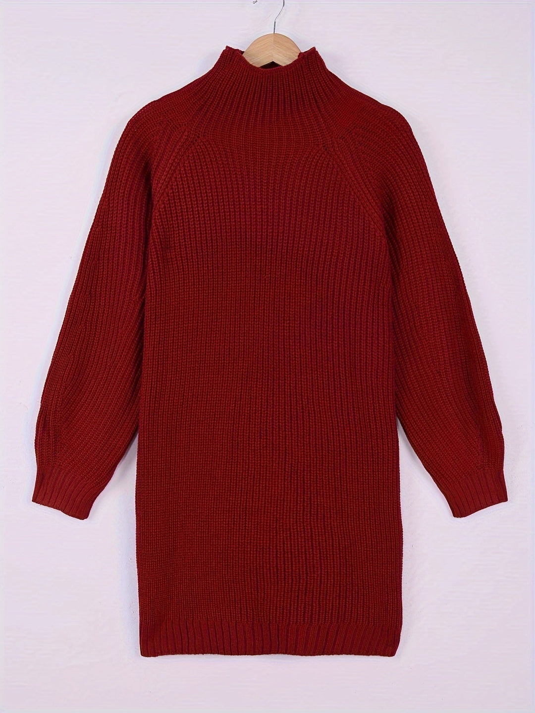 Solvind | Oversized Damen Strickkleid im Rippstrick-Design