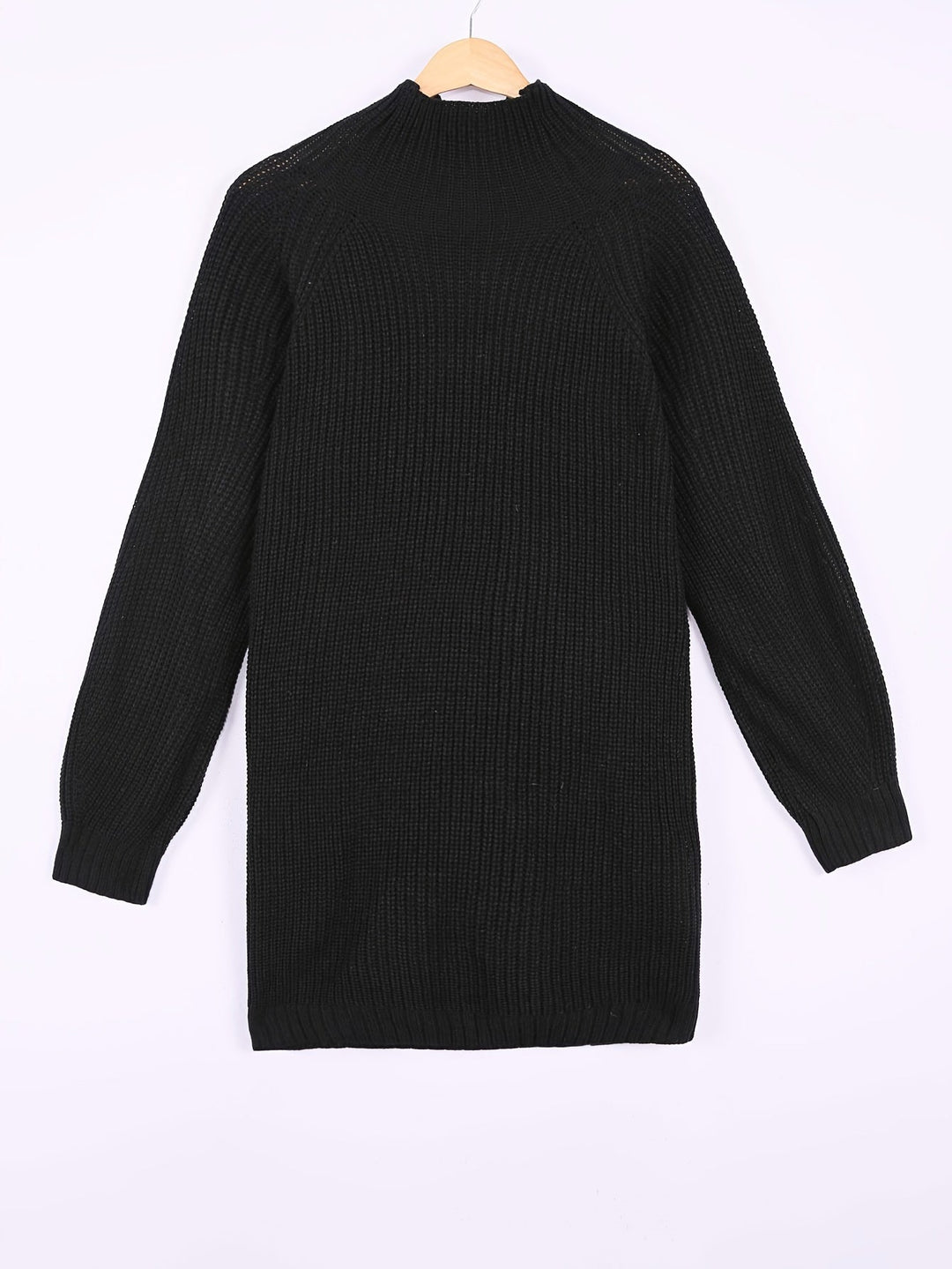 Solvind | Oversized Damen Strickkleid im Rippstrick-Design
