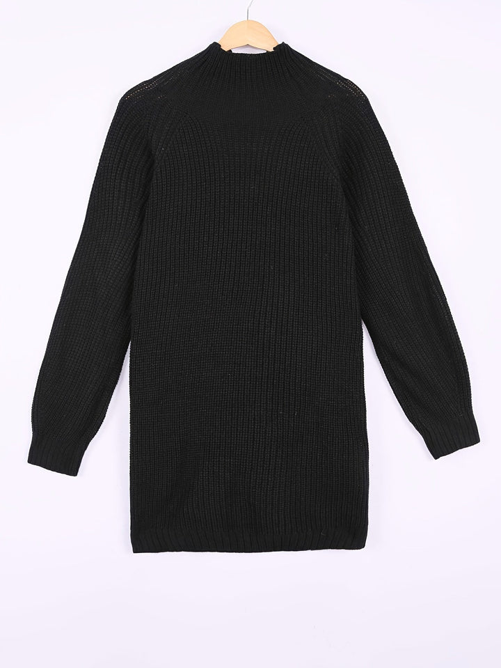 Solvind | Oversized Damen Strickkleid im Rippstrick-Design