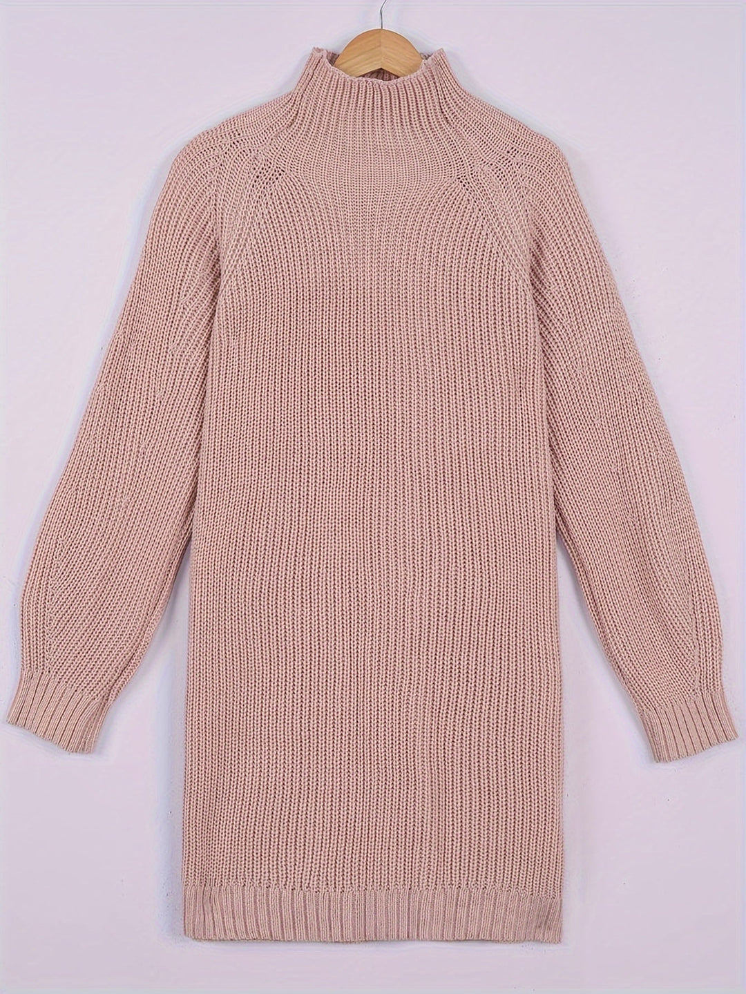 Solvind | Oversized Damen Strickkleid im Rippstrick-Design