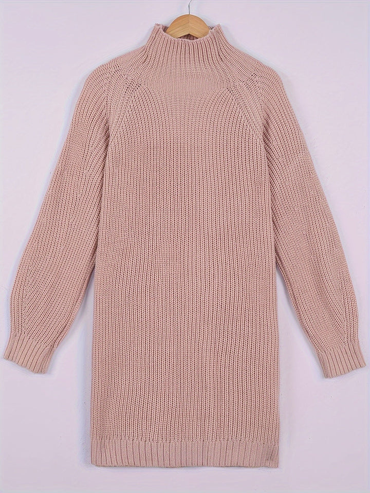Solvind | Oversized Damen Strickkleid im Rippstrick-Design