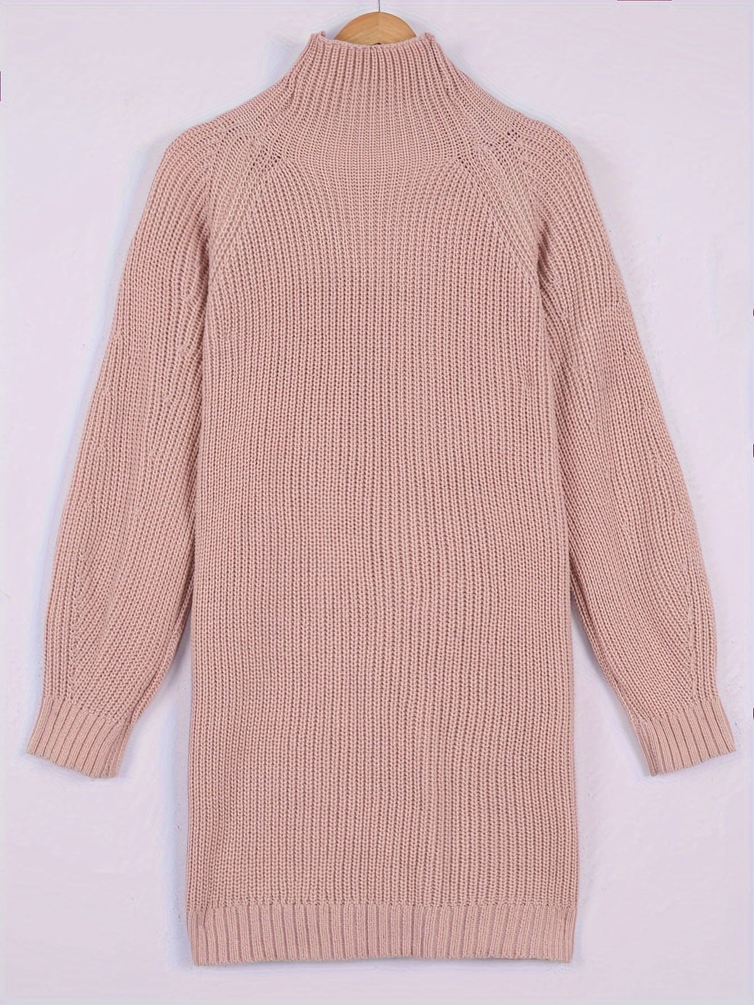 Solvind | Oversized Damen Strickkleid im Rippstrick-Design