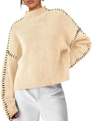 Thordea | Damen Oversized Strickpullover in Schwarz