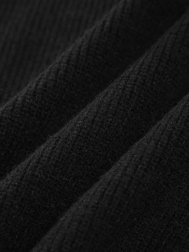 Thordea | Damen Oversized Strickpullover in Schwarz