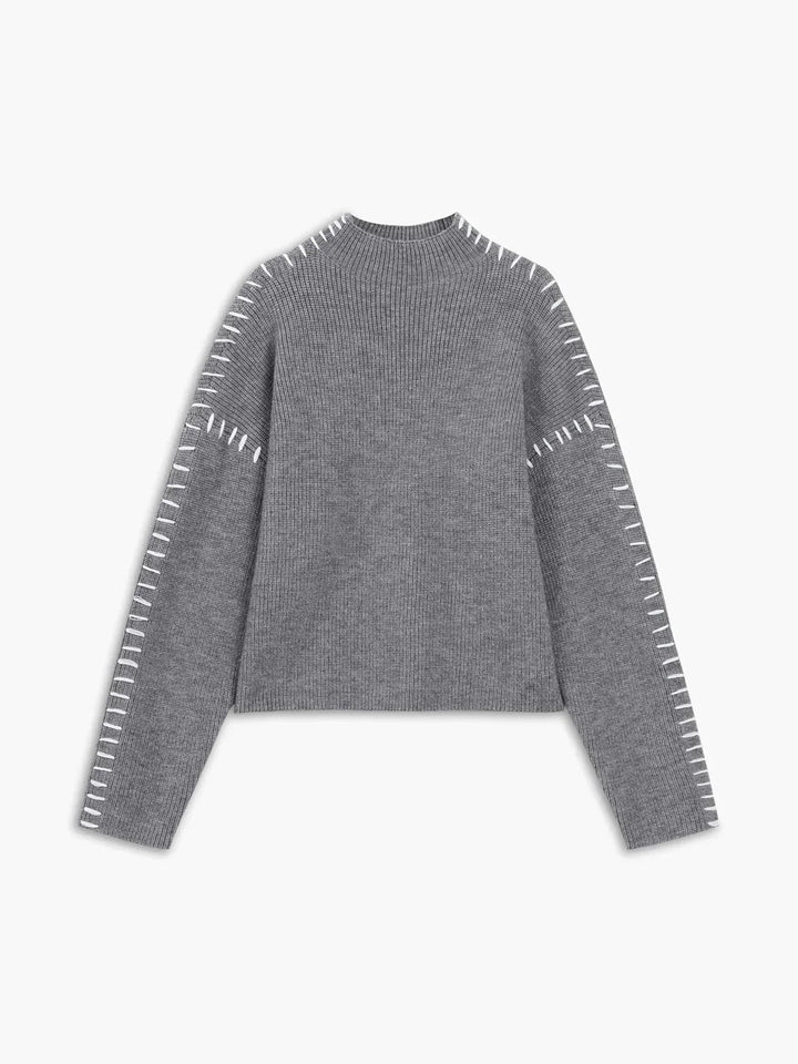 Thordea | Damen Oversized Strickpullover in Schwarz