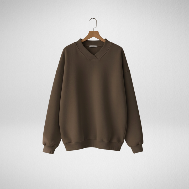 Thordine | Damen V-Ausschnitt Oversized Pullover