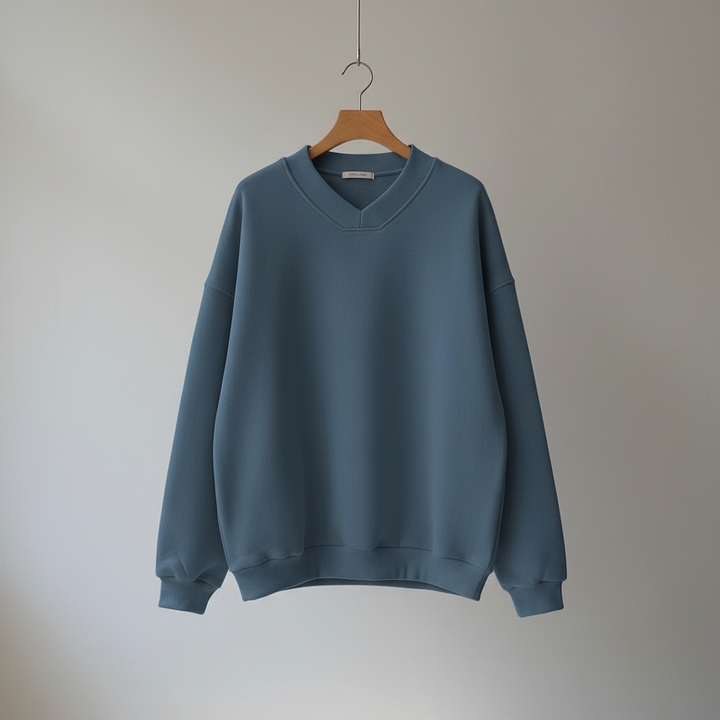Thordine | Damen V-Ausschnitt Oversized Pullover
