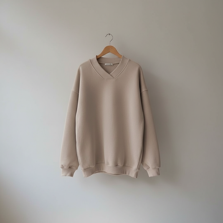 Thordine | Damen V-Ausschnitt Oversized Pullover