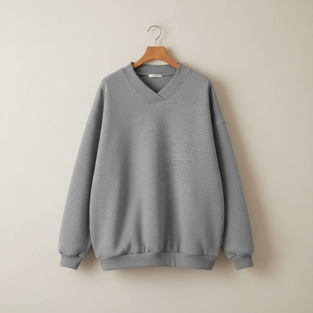 Thordine | Damen V-Ausschnitt Oversized Pullover