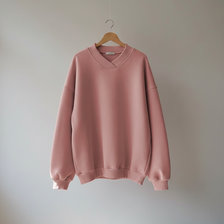 Thordine | Damen V-Ausschnitt Oversized Pullover