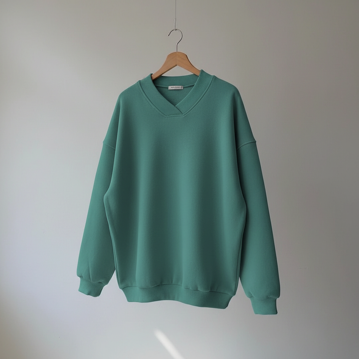 Thordine | Damen V-Ausschnitt Oversized Pullover