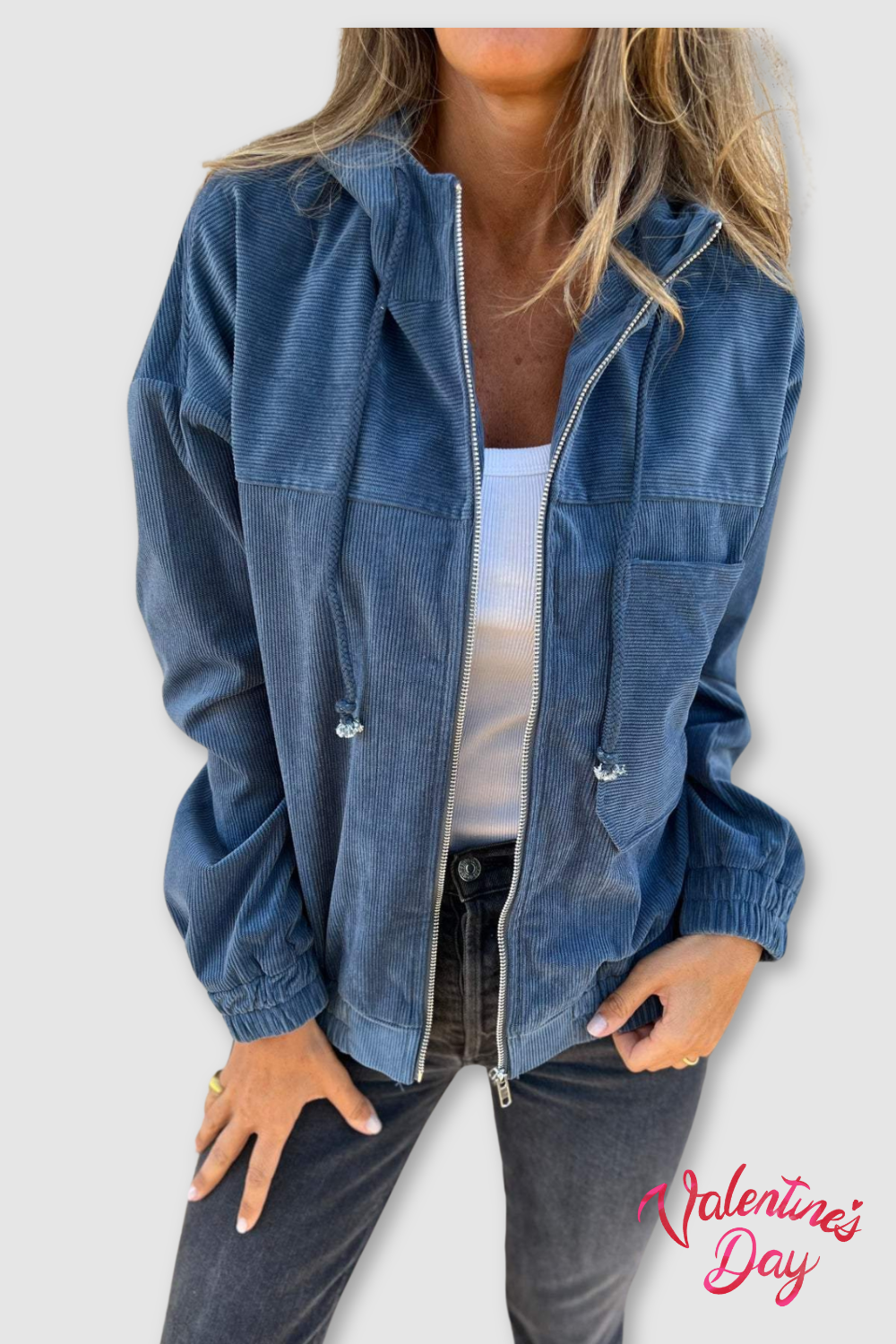 Audrey - Lässige Jacke mit Kapuze