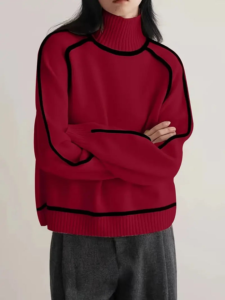 Walpurga | Damen Strickpullover mit Rollkragen