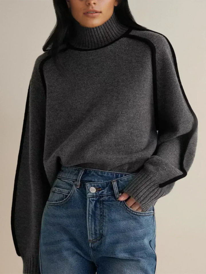 Walpurga | Damen Strickpullover mit Rollkragen