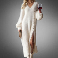 Wiberna | Damen Oversize Maxi Strickkleid für den Winter