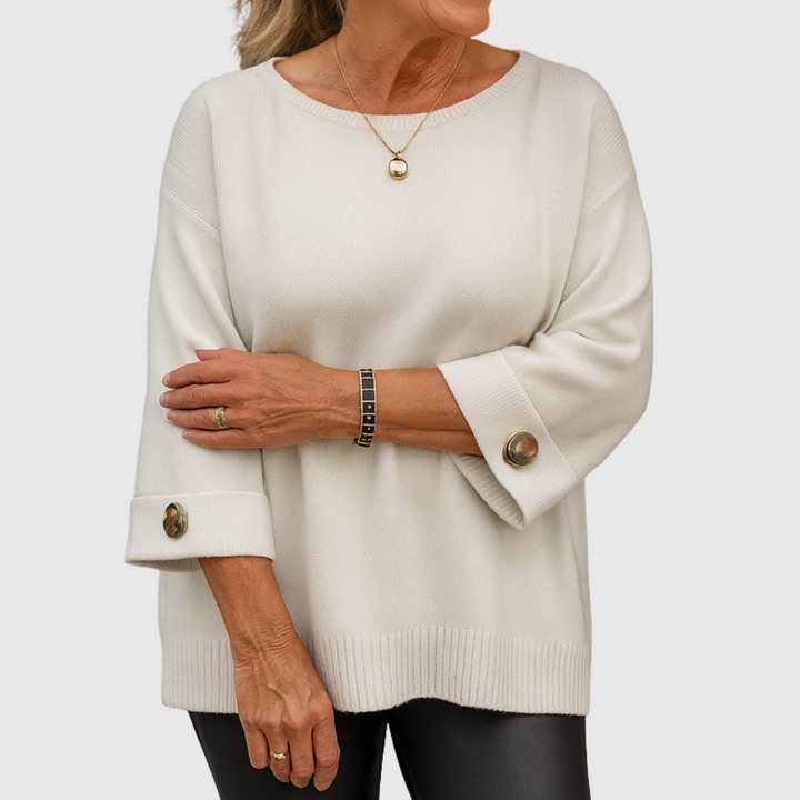 Wiltje | Oversized Rundhals-Strickpullover für Damen