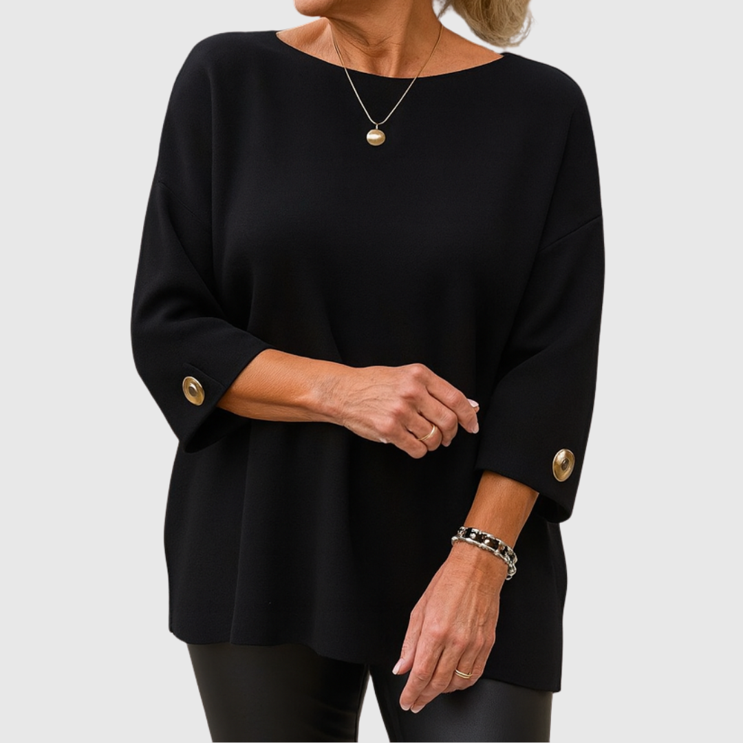Wiltje | Oversized Rundhals-Strickpullover für Damen
