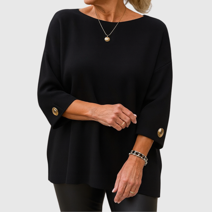 Wiltje | Oversized Rundhals-Strickpullover für Damen