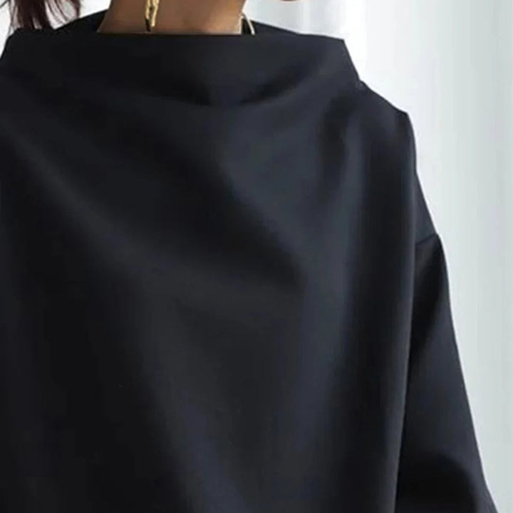 Wulfhei | Damen Oversized Pullover in Schwarz