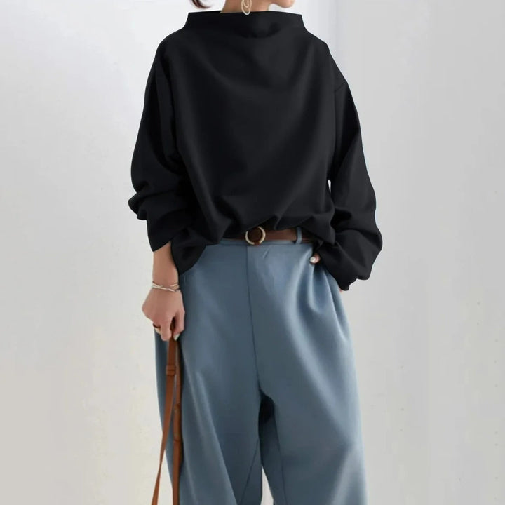 Wulfhei | Damen Oversized Pullover in Schwarz