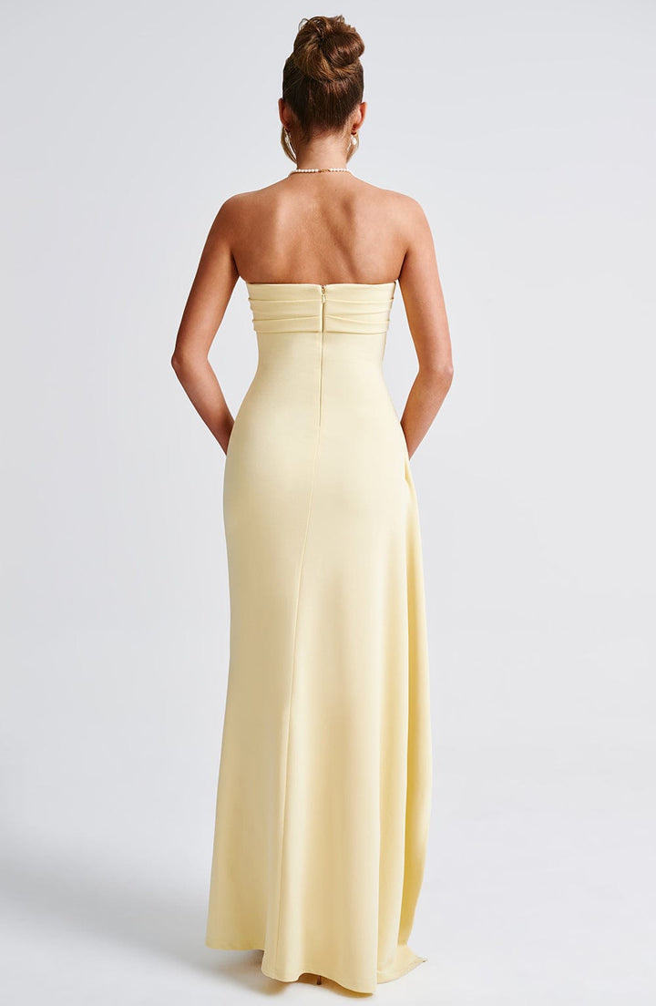 Bia - Maxikleid – Zitrone